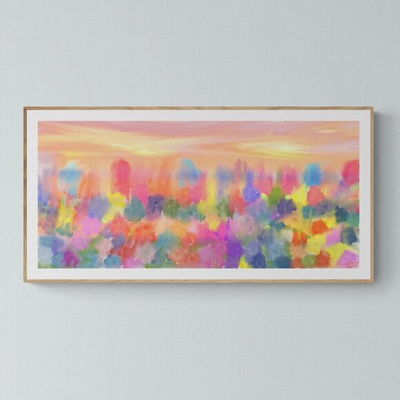 Autumn Sunset | Nature | Modern Wall Art Decor | Minimalist Digital Prints - Picture 1 of 3